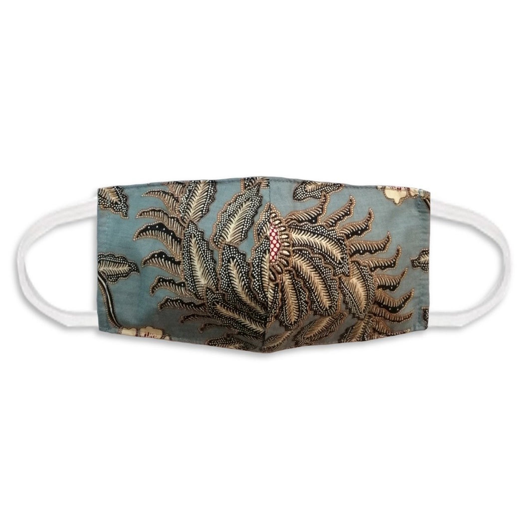 Batik Face Covering - Light Green