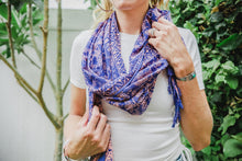 Load image into Gallery viewer, Handmade Batik Scarf - Cotton - Mangosteen