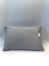 Load image into Gallery viewer, Ikat Pillow Cover, Purple and White. Cover Only with No Insert. 12x18 inches