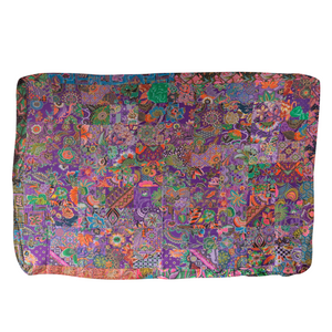 Handmade Reversible Batik Quilt Blanket / Throw - TR0028