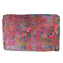 Load image into Gallery viewer, Handmade Reversible Batik Quilt Blanket / Throw - TR0028