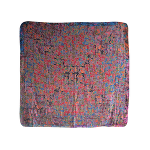 Handmade Reversible Batik Quilt Blanket / Throw - TR0050 - Size 87"x87"