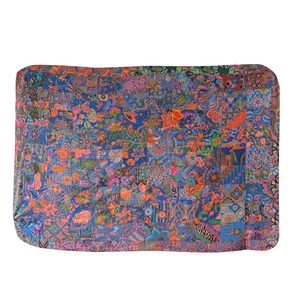 Handmade Reversible Batik Quilt Blanket / Throw - TR0031