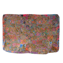 Load image into Gallery viewer, Handmade Reversible Batik Quilt Blanket / Throw - TR0032