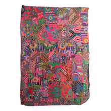 Load image into Gallery viewer, Handmade Reversible Batik Quilt Blanket / Throw - TR0034