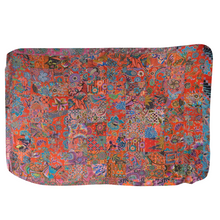 Load image into Gallery viewer, Handmade Reversible Batik Quilt Blanket / Throw - TR0034