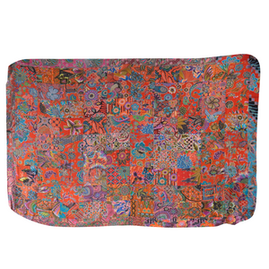 Handmade Reversible Batik Quilt Blanket / Throw - TR0034