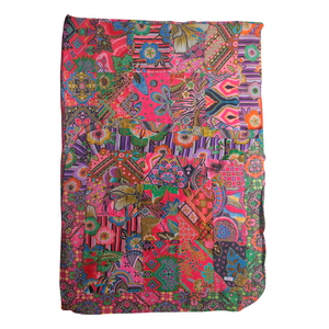 Handmade Reversible Batik Quilt Blanket / Throw - TR0035