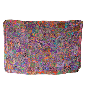 Handmade Reversible Batik Quilt Blanket / Throw - TR0035