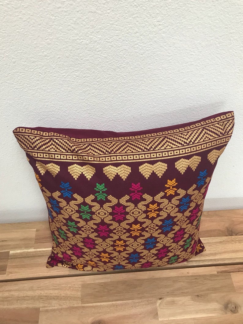 Burgundy discount pillow covers