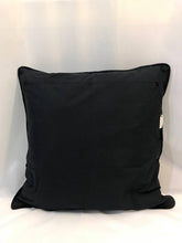 Load image into Gallery viewer, Ikat Pillow Cover, Blue Indigo with Border. Cover Only with No Insert. 20&quot; x 20&quot;