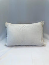 Load image into Gallery viewer, White and Yellow Ikat Pillow. Ethnic, Boho Cushion Case. Handwoven in Indonesia. 12x18 inches