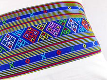 Load image into Gallery viewer, Ikat Pillow Cover, Blue and White. Cover Only with No Insert.. 18&quot; x 18&quot;