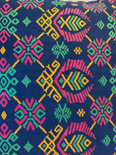 Load image into Gallery viewer, Ikat Pillow Cover, Blue. Cover Only with No Insert. 16inches x 16inches