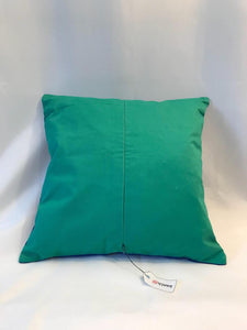 Ikat Pillow Cover, Blue. Cover Only with No Insert. 16inches x 16inches