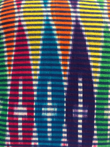 Ikat Pillow Cover, Pink Blue Yellow Colorful. Cover Only with No Insert. 16inches x 16inches