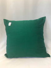 Load image into Gallery viewer, Ikat Pillow Cover, Green and Yellow. Cover Only with No Insert. 20inches x 20inches