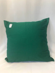 Ikat Pillow Cover, Green and Yellow. Cover Only with No Insert. 20inches x 20inches