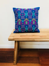 Load image into Gallery viewer, Ikat Pillow Cover, Blue. Cover Only with No Insert. 20&quot; x 20&quot;