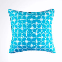 Load image into Gallery viewer, Batik Pillow Cover, Greenish Blue. Cover Only with No Insert. 16inches x 16inches