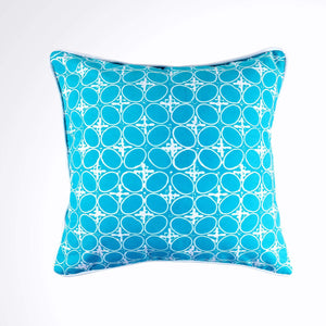 Batik Pillow Cover, Greenish Blue. Cover Only with No Insert. 20" x 20"