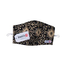 Load image into Gallery viewer, Batik Gili Face Covering &amp; Scarf Set - Hibiscus in Brown