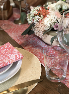 Batik Cloth Napkin Set of Four - Wildflower