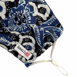 Gili Collection Batik Face Covering - Moonlight Sonata - Hand Drawn Batik