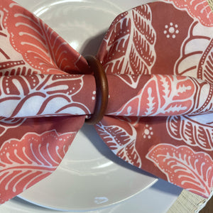 Teak Wood Napkin Ring - Set of Four