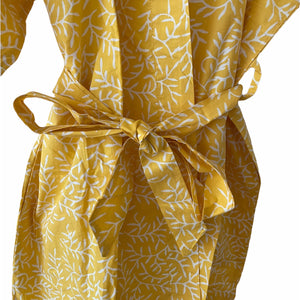 Handmade Batik Robe/ Kimono - Cotton - Twig