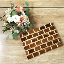 Load image into Gallery viewer, Two Toned Wooden Cutting Board / Charcuterie Board / Cheese Plate