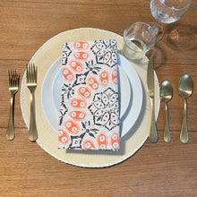 Load image into Gallery viewer, Batik Cloth Napkin Set of Four - Autumn Coral