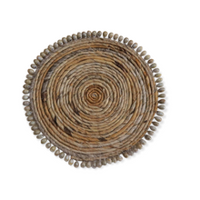 Load image into Gallery viewer, Placemats Banana Leaves &amp; Seashells - Set of Two