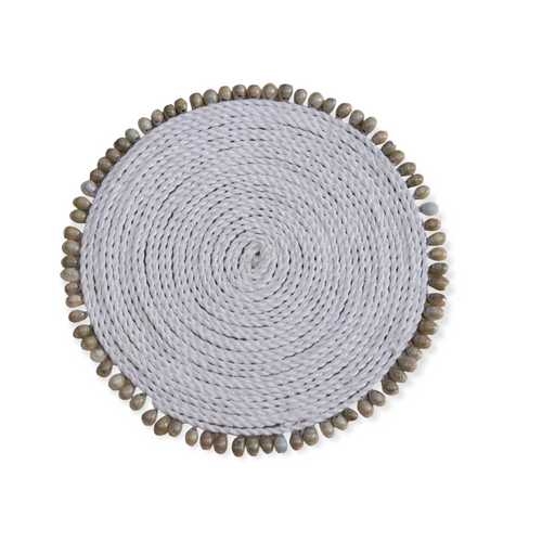 Placemats Lace & Seashells - Set of Two