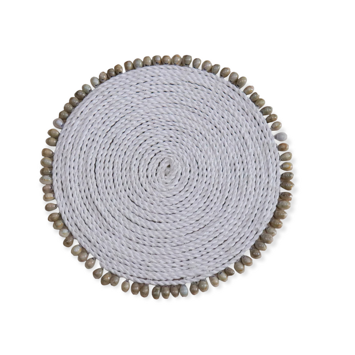 Placemats Lace & Seashells - Set of Two