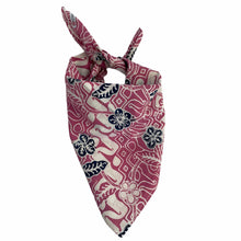 Load image into Gallery viewer, Batik Bandana - Flowers &amp; Daggers