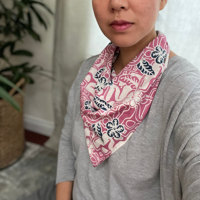 Batik Bandana - Flowers & Daggers