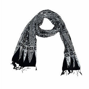 Handmade Batik Scarf - Cotton - Geometric