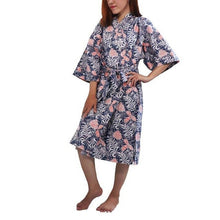 Load image into Gallery viewer, Handmade Batik Robe/ Kimono - Cotton - Orange Blossom