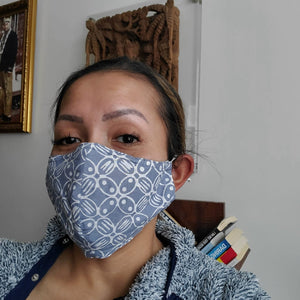 Gili Collection Batik Face Covering - Padi Oats