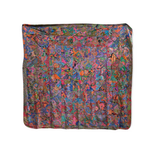 Load image into Gallery viewer, Handmade Reversible Printed Batik Quilt Blanket / Throw - TR0041 Size 87&quot;x87&quot;