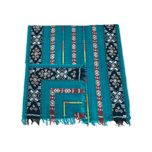 Load image into Gallery viewer, Ikat Blanket Throw, Green, Handwoven in Indonesia
