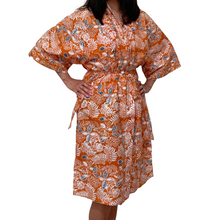 Load image into Gallery viewer, Handmade Batik Robe/ Kimono - Cotton - Carnelian