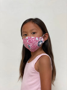 Kids Gili Collection Batik Face Covering - Flowers & Daggers