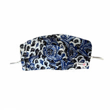 Load image into Gallery viewer, Hand Dyed Indonesia Batik Face Mask Three Layers 100% Cotton with Nose Wire Filter Pocket Soft Elastic Band