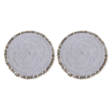 Load image into Gallery viewer, Placemats Lace &amp; Seashells - Set of Two