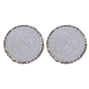 Placemats Lace & Seashells - Set of Two