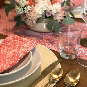 Batik Cloth Napkin Set of Four - Wildflower