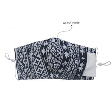 Load image into Gallery viewer, Batik Gili Face Covering &amp; Scarf Set - Geometric