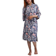 Load image into Gallery viewer, Handmade Batik Robe/ Kimono - Cotton - Orange Blossom